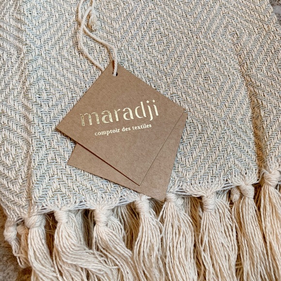 Maradji Other - MARADJI LUXURY THROW BLANKET IN CIEL (light blue)